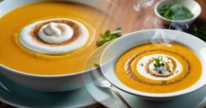 Velouté de butternut à la mousse de cannelle : un luxe automnal